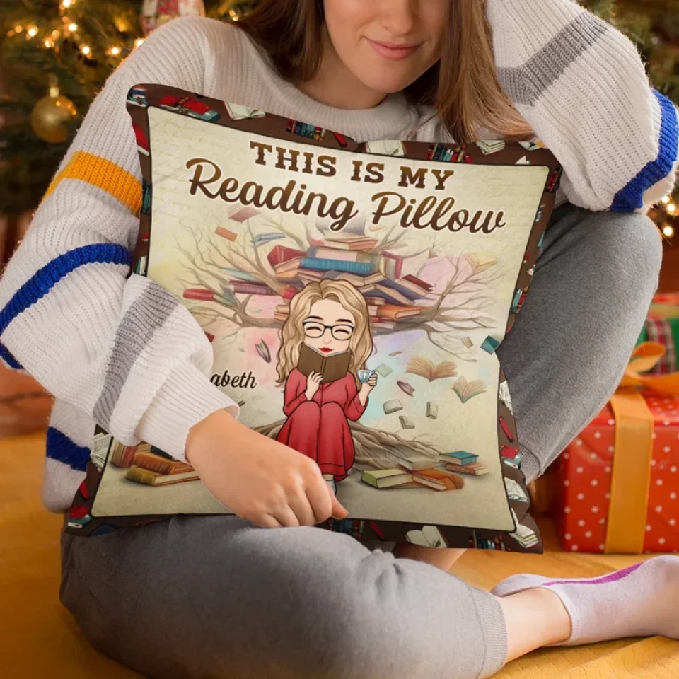 Reading Is Dreaming With Open Eyes - Personalized Custom Pillow - Gift For Book Lovers - Image 5