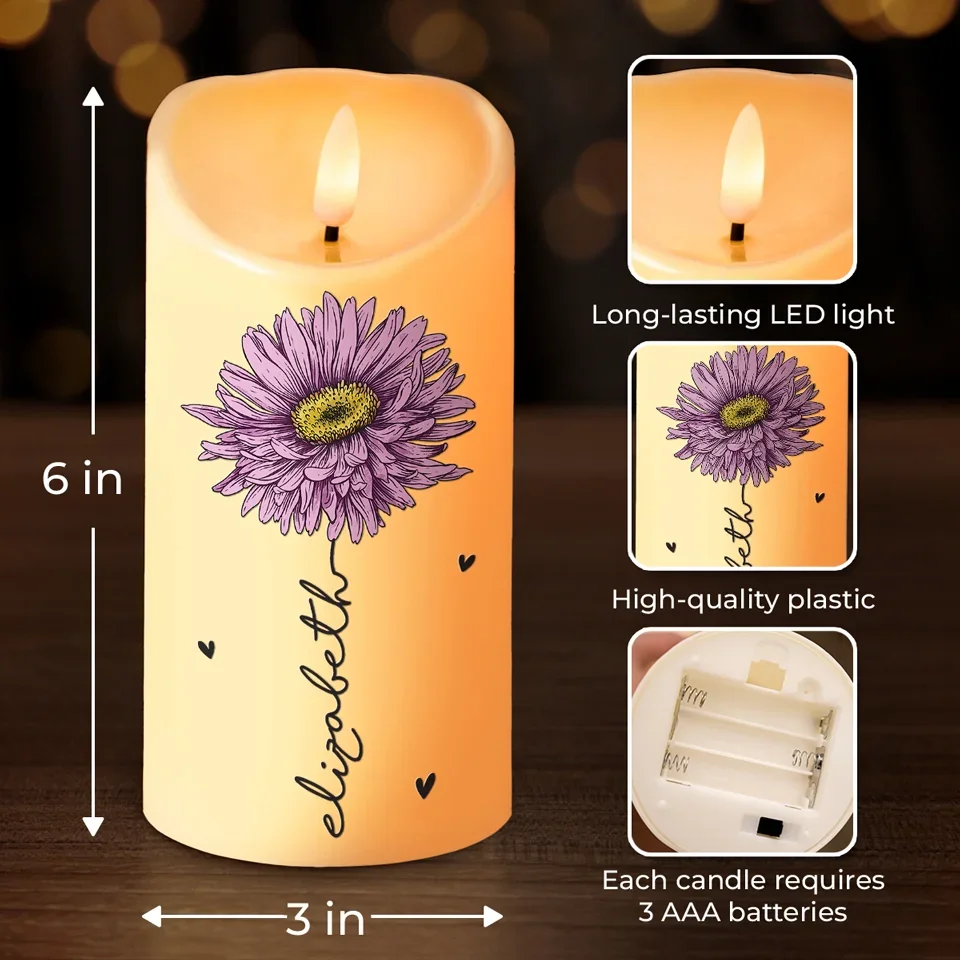 Remember You Are Braver Than You Think - Family Personalized Custom LED Candle - Christmas Gift For Son, Daughter, Grandson, Granddaughter - Image 4