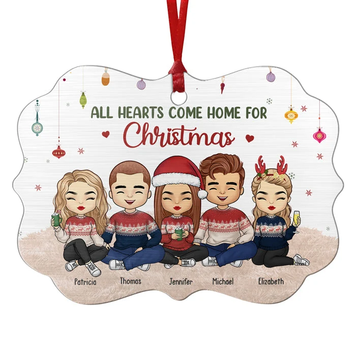 The Greatest Gift Of All Is Family - Family Personalized Custom Ornament - Aluminum Benelux Shaped - Christmas Gift For Family Members - Image 2