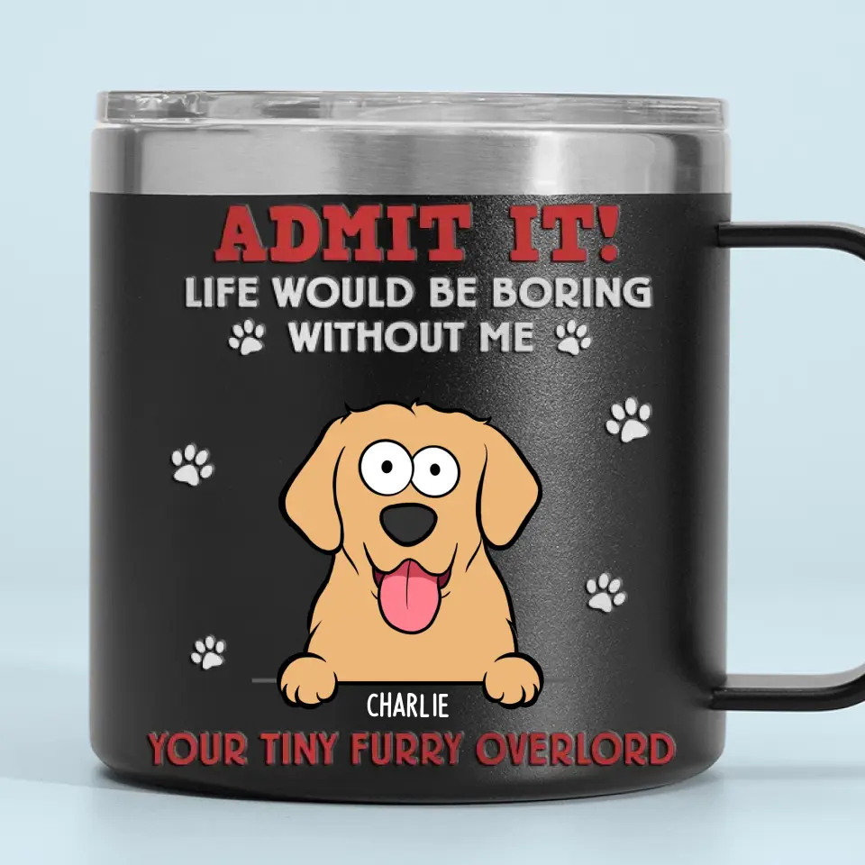 The Love Of A Pet Is A Blessing - Dog & Cat Personalized Custom 14oz Stainless Steel Tumbler With Handle - Gift For Pet Owners, Pet Lovers - Image 5