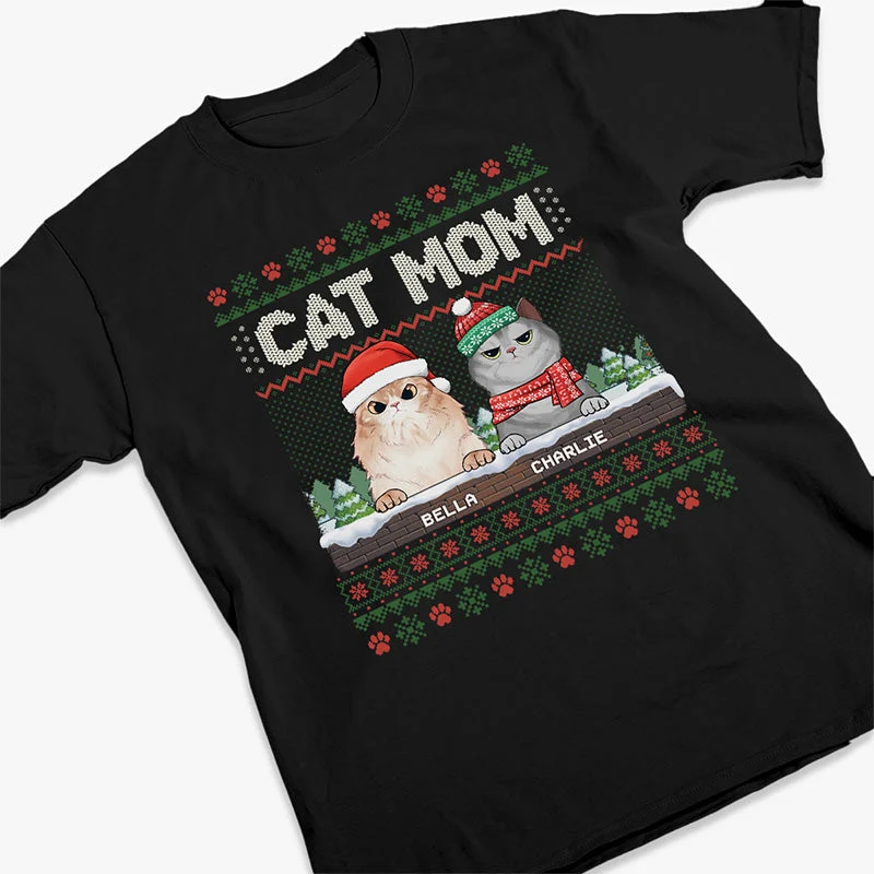 The Most Pawsome Christmas - Cat Personalized Custom Unisex T-shirt, Hoodie, Sweatshirt - Christmas Gift For Pet Owners, Pet Lovers - Image 3