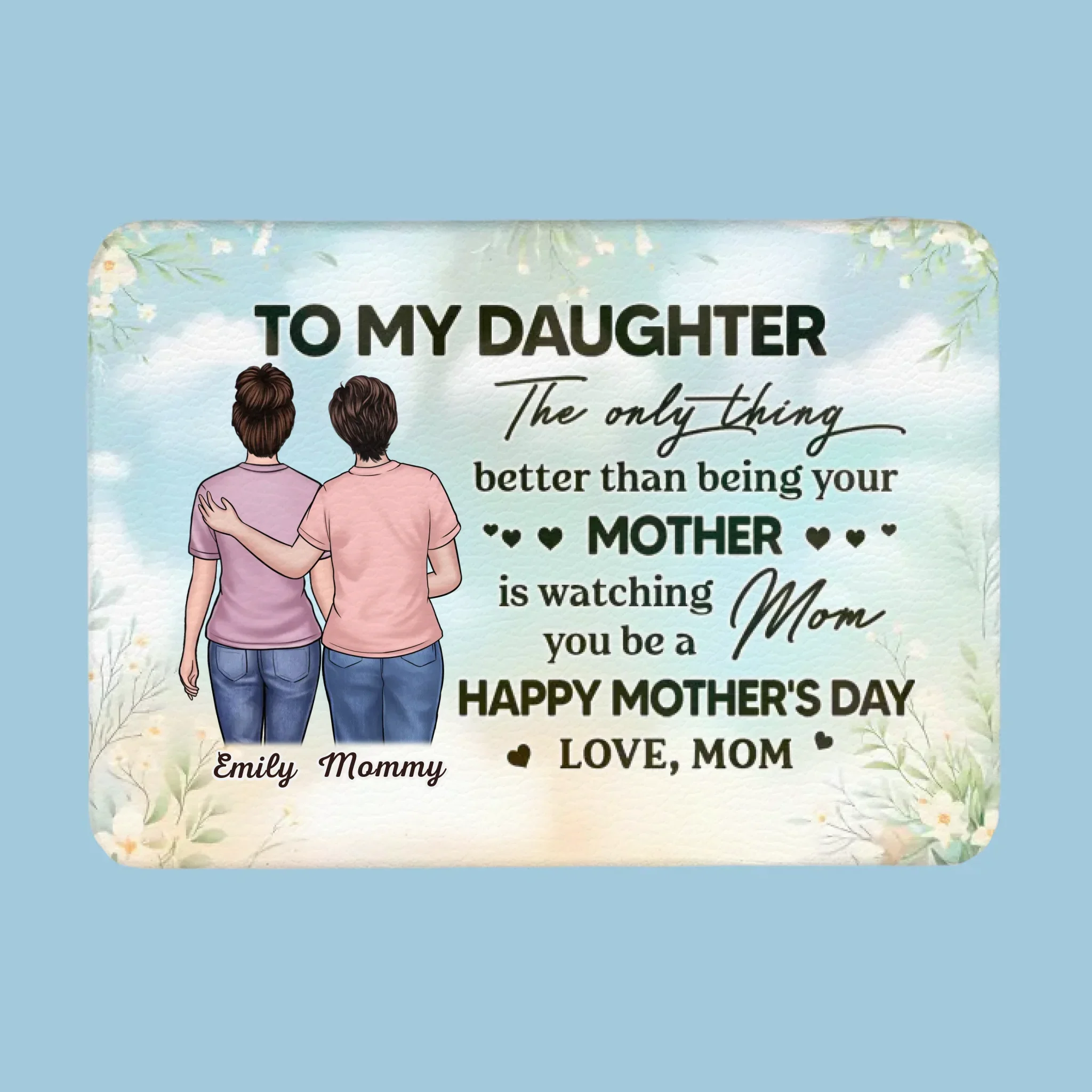 The Only Thing Better Than Being Your Mother Is Watching You Be A Mom - Family Personalized Custom Full-print Purse Mirror - Mother's Day, Gift For Daughter - Image 2