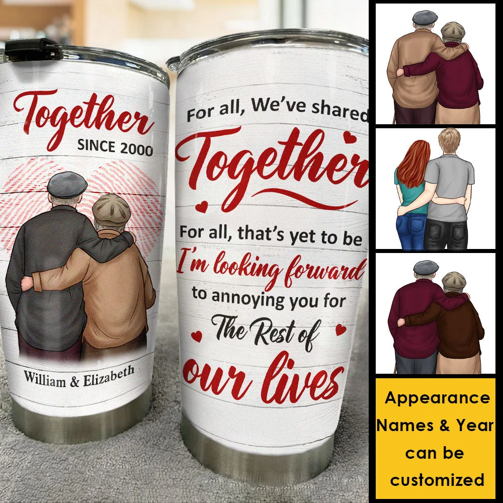 The Rest Of Our Lives - Personalized Tumbler - Gift For Couples, Husband Wife - Image 3