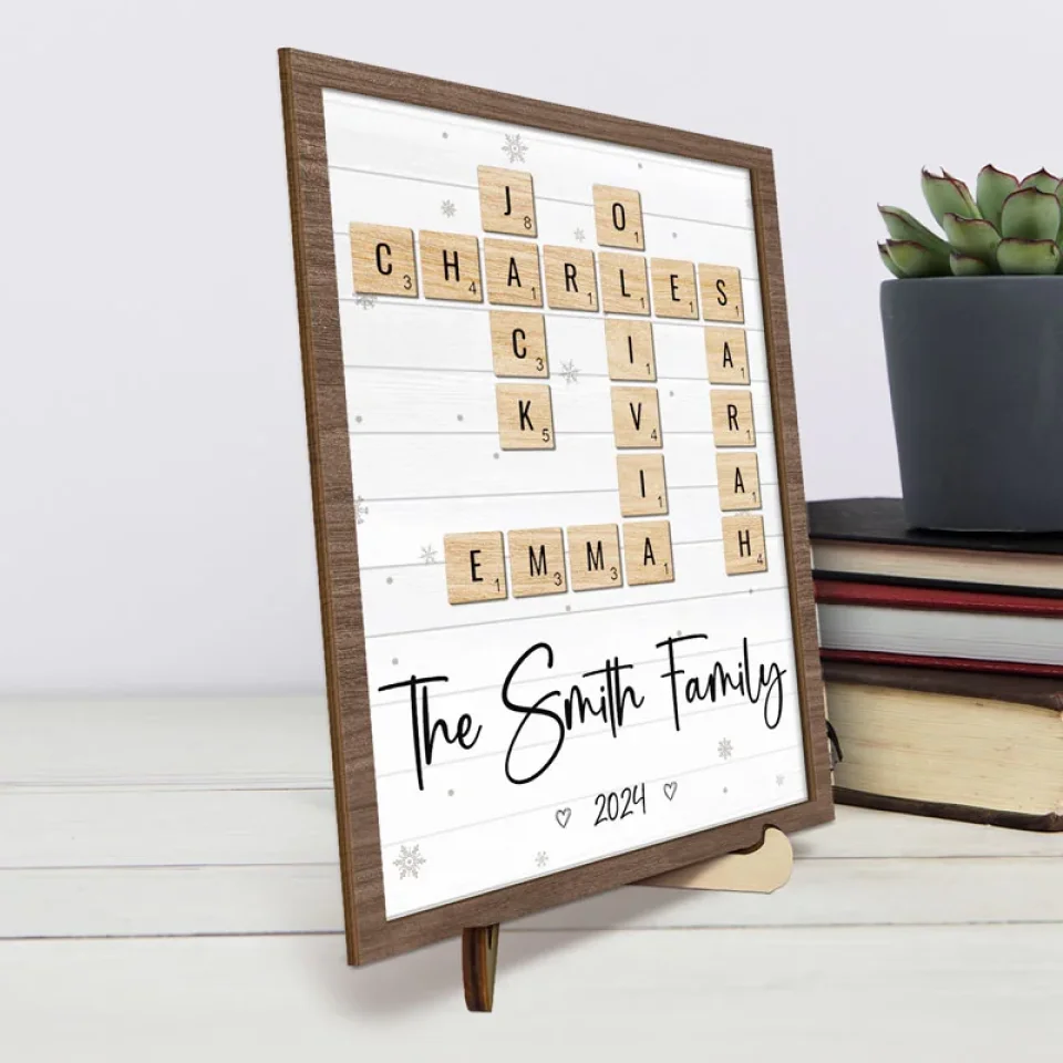 The Warmth Of Family Gatherings - Family Personalized Custom 2-Layered Wooden Plaque With Stand - Christmas Gift For Family Members - Image 4