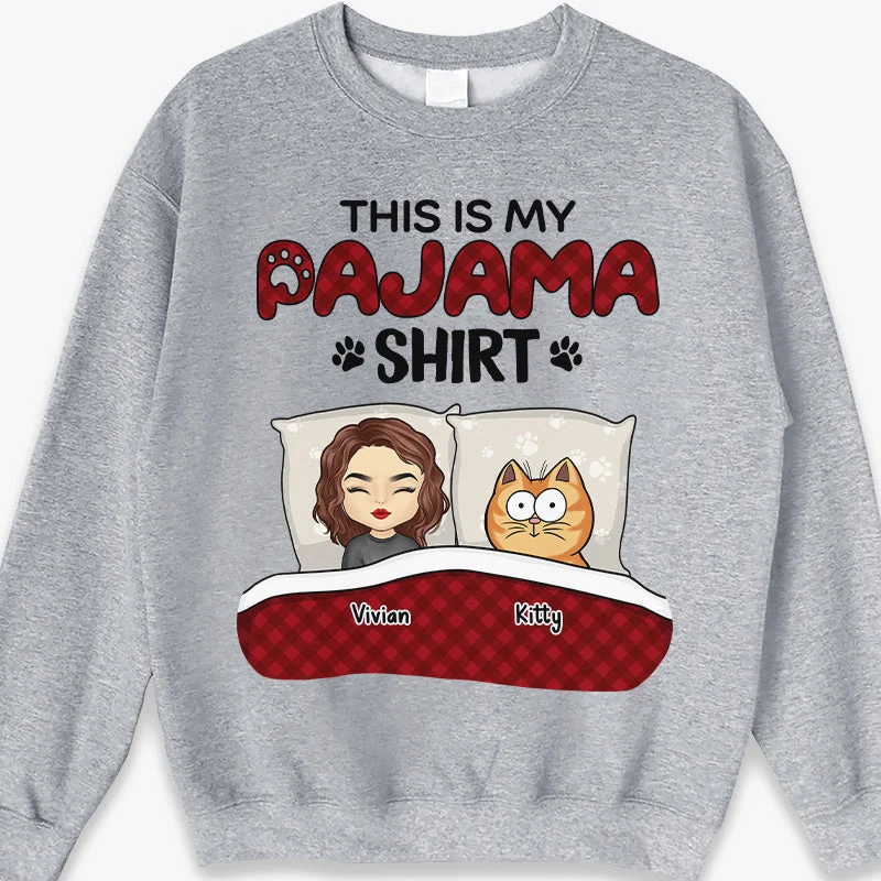 This Is My Pawjama Shirt - Dog & Cat Personalized Custom Unisex T-shirt, Hoodie, Sweatshirt - Gift For Pet Owners, Pet Lovers - Image 4