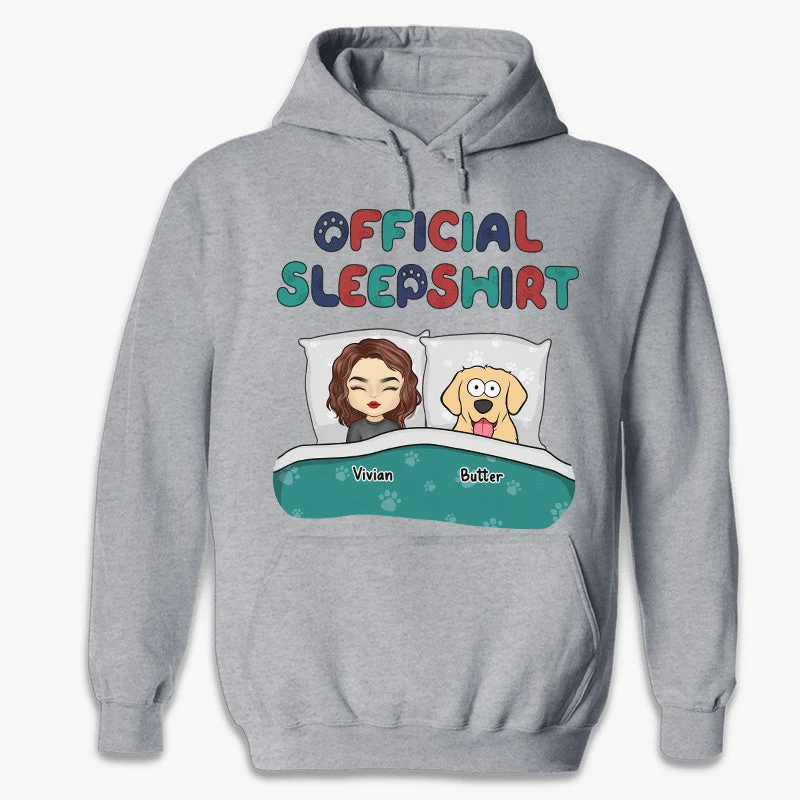 This Is Our Official Sleepshirt - Dog & Cat Personalized Custom Unisex T-shirt, Hoodie, Sweatshirt - Gift For Pet Owners, Pet Lovers - Image 5