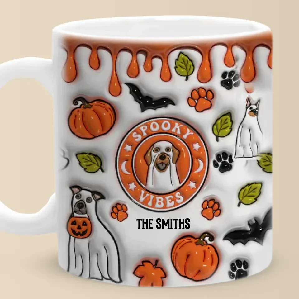 Too Cute To Spook - Dog Personalized Custom 3D Inflated Effect Printed Mug - Halloween Gift For Pet Owners, Pet Lovers - Image 2