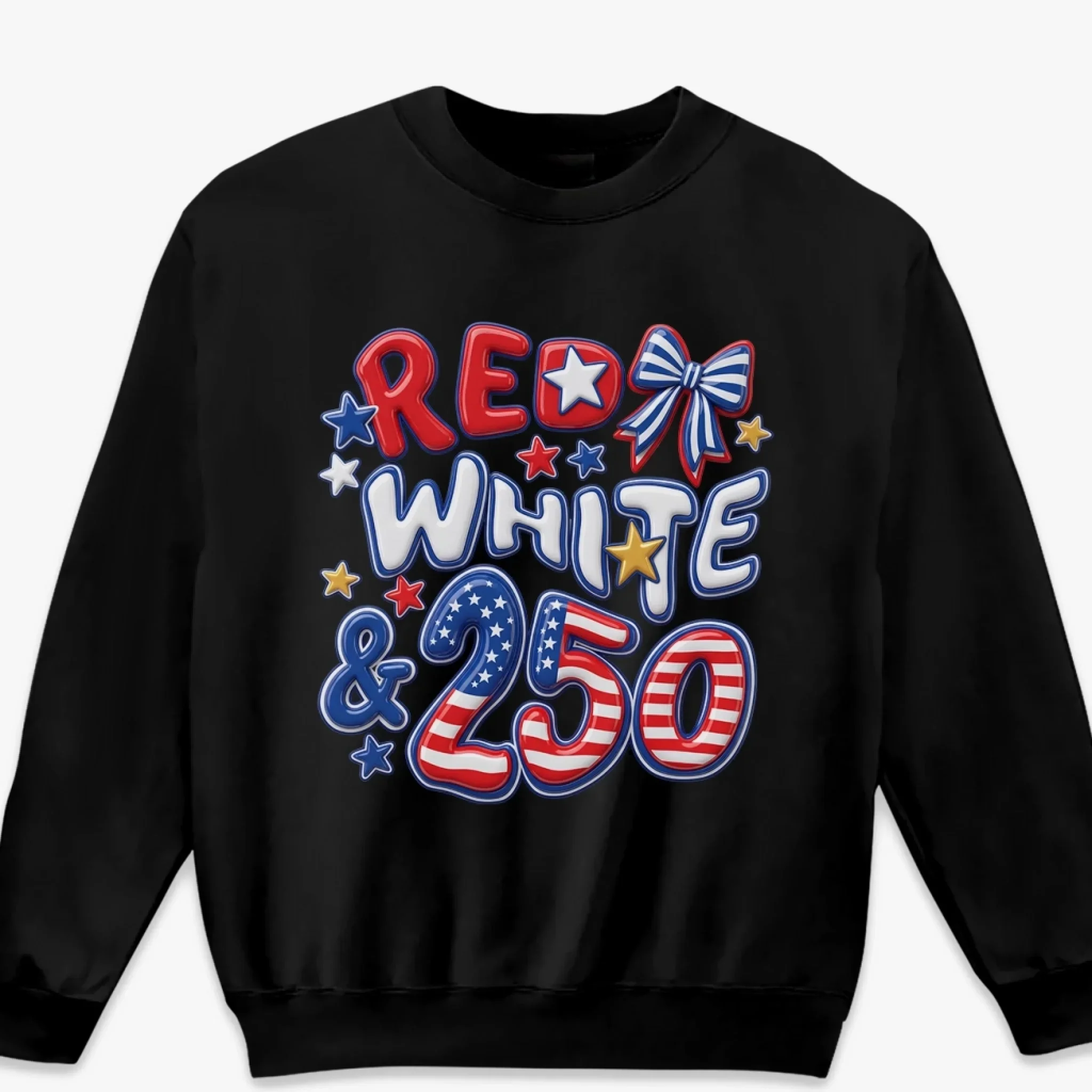 Unisex T-shirt, Premium T-shirt, Hoodie - America 250th Anniversary Gifts For Men And Women – Red White Blue Glitter Style - Image 5