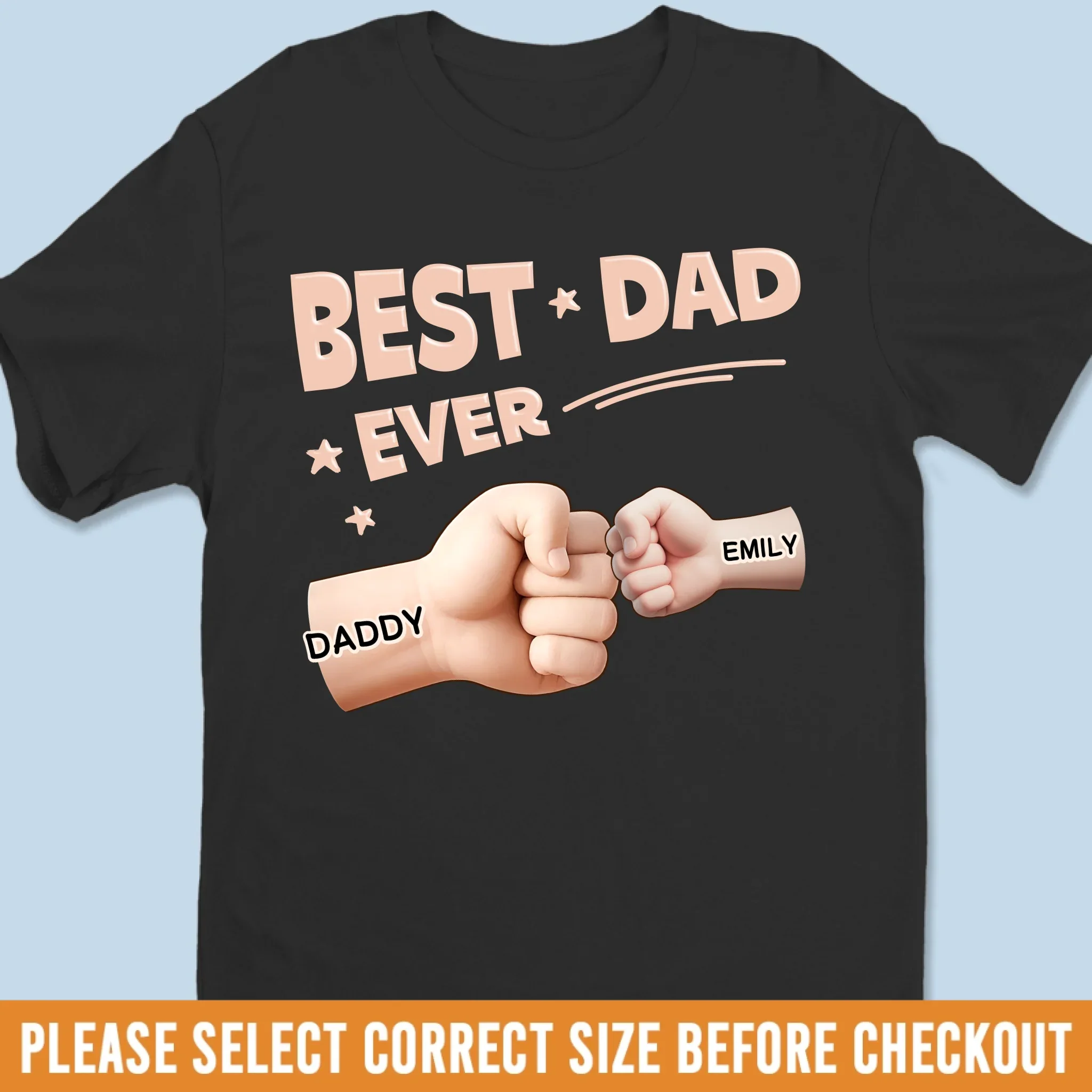 Unisex T-shirt, Premium T-shirt, Hoodie - Personalized Father's Day Birthday Gifts For Dad, Grandpa - Best Dad Ever - Image 2