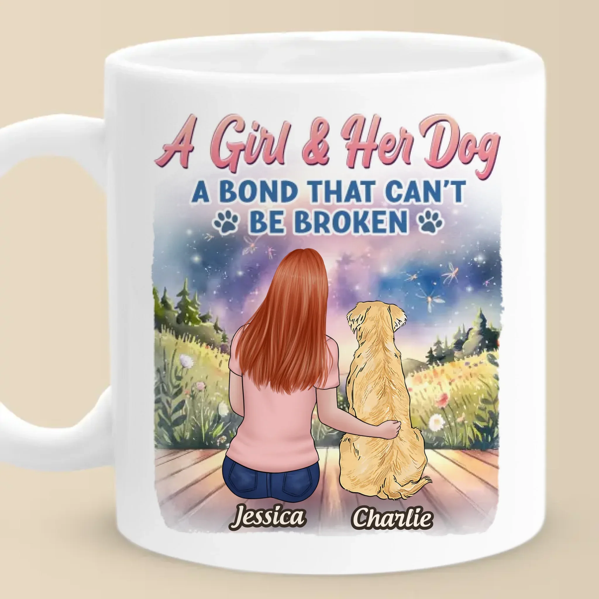 Unspoken Love, Unbreakable Bond - Dog Personalized Custom Mug - Mother's Day, Gift For Pet Owners, Pet Lovers - Image 2