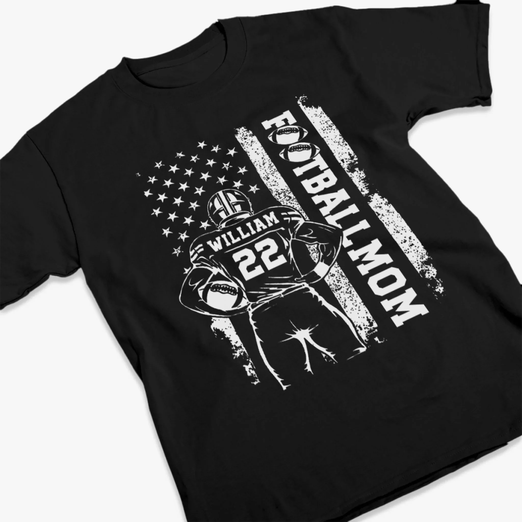 Upload Photo Senior Football Mama T-shirt, Hoodie - Personalized Birthday Football Gifts For Mom, Football Lovers, NFL Fans, Sport Lovers - 2025 Senior Football With Kid Photos - Image 8