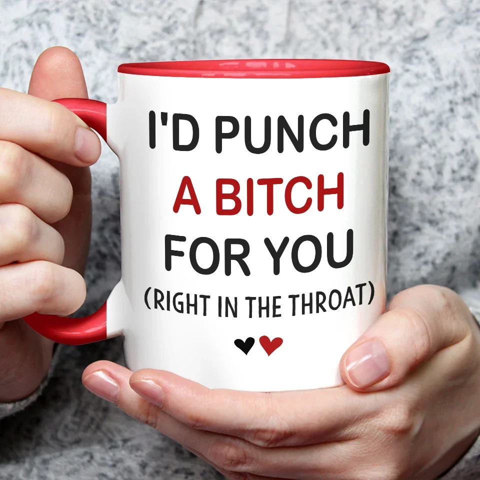 We Fit Together Like Fun And Funny - Bestie Personalized Custom Accent Mug - Christmas Gift For Best Friends, BFF, Sisters - Image 3