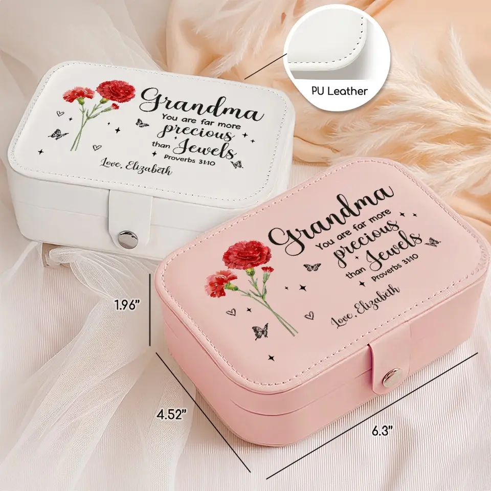 We Have Loved You Our Whole Lives - Family Personalized Custom Jewelry Case - Gift For Mom, Grandma - Image 6