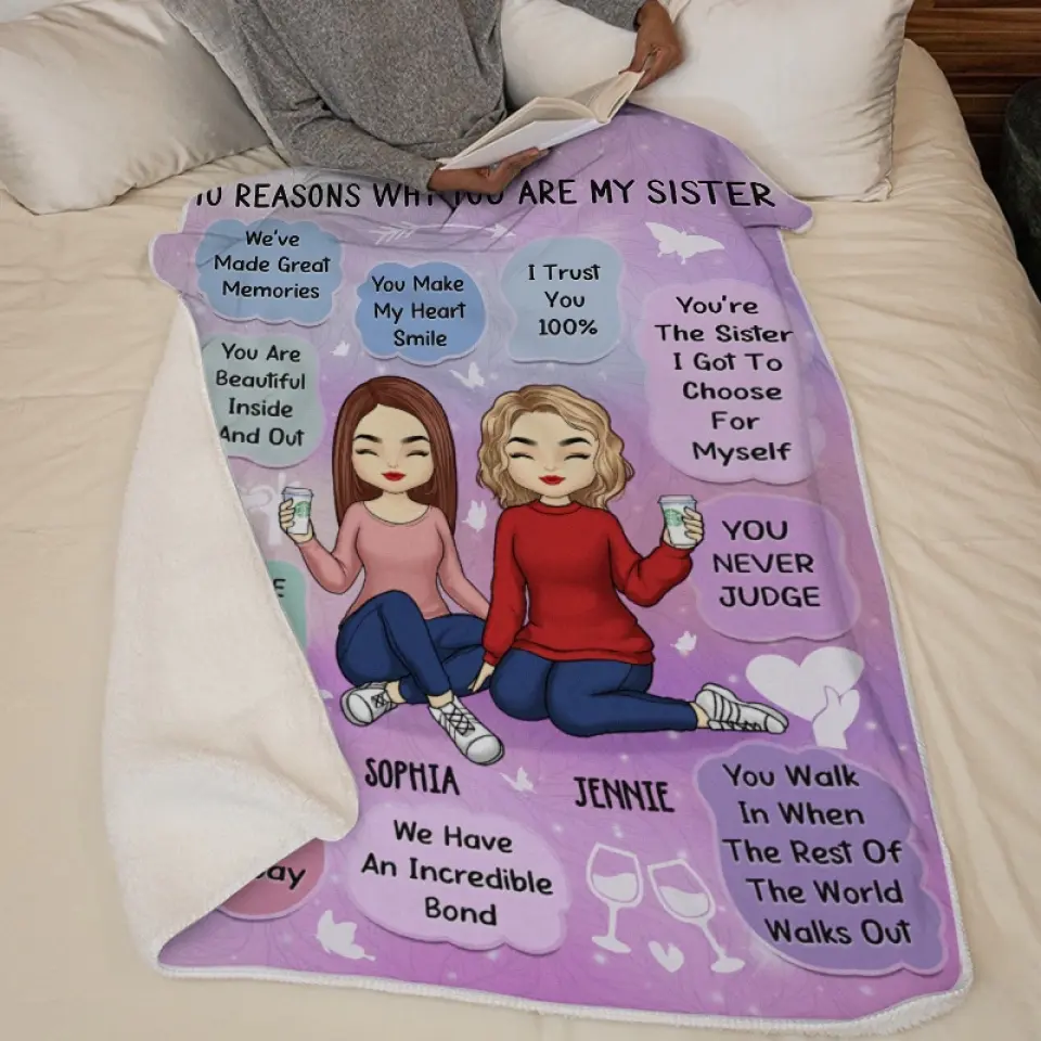 We've Made Great Memories Together - Bestie Personalized Custom Blanket - Gift For Best Friends, BFF, Sisters - Image 5