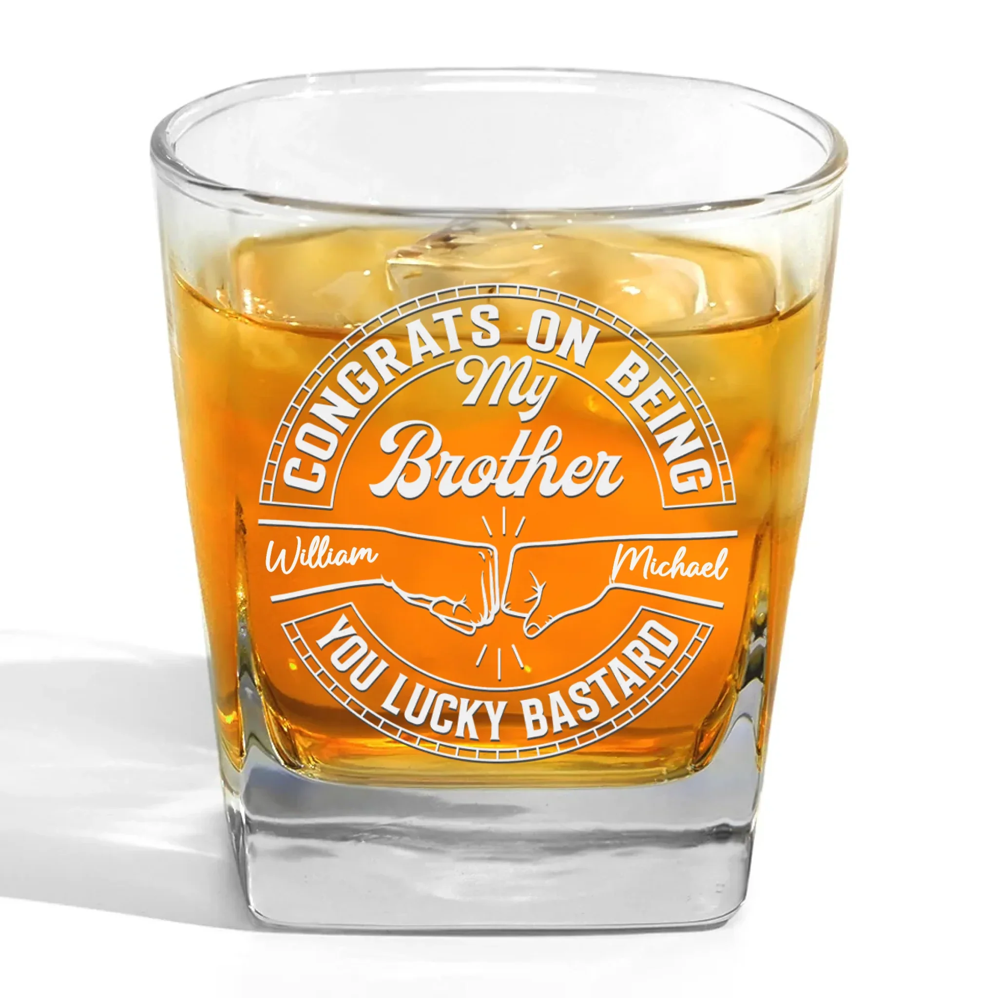When Life Gives You Cousins, Make Crazy Memories - Family Personalized Custom Square Whiskey Glass - Gift For Family Members - Image 2