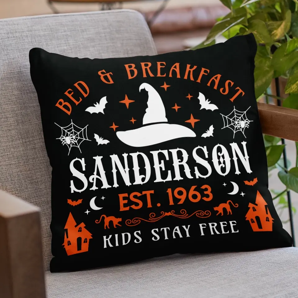 Where Spooky Delights And Sweet Dreams Collide - Family Personalized Custom Pillow - Halloween Gift For Family Members - Image 3