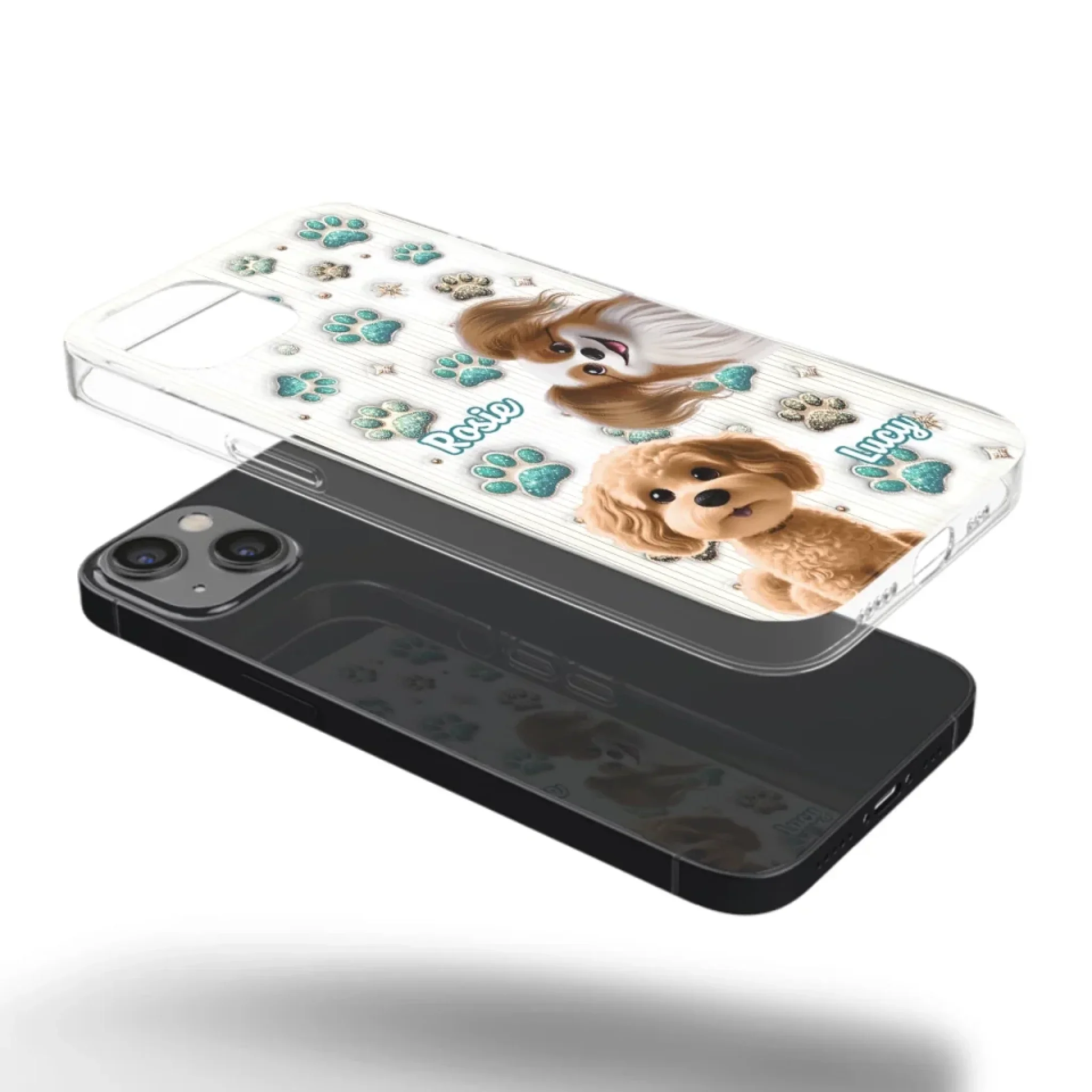Where There’s A Dog, There’s A Way - Dog Personalized Custom 3D Inflated Effect Printed Clear Phone Case - Gift For Pet Owners, Pet Lover - Image 33