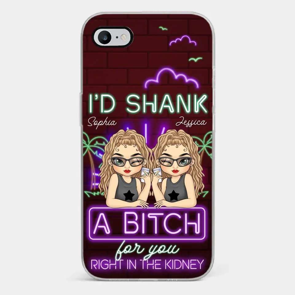 With You, It’s Always Fun - Bestie Personalized Custom Clear Phone Case - Gift For Best Friends, BFF, Sisters - Image 2