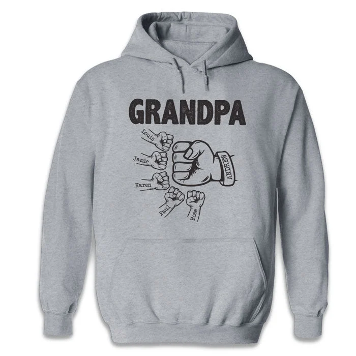 World's Best Grandpa - Family Personalized Custom Unisex T-shirt, Hoodie, Sweatshirt - Gift For Grandpa, Grandparents - Image 5