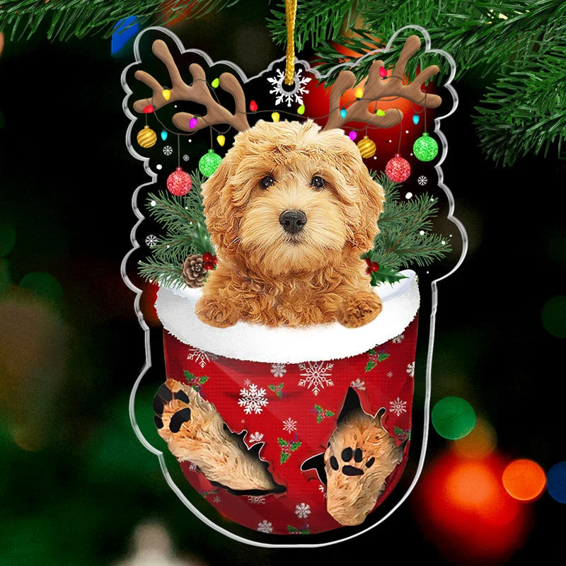 Yappy Holidays - Dog Personalized Custom Ornament - Acrylic Custom Shaped - Christmas Gift For Pet Owners, Pet Lovers - Image 2