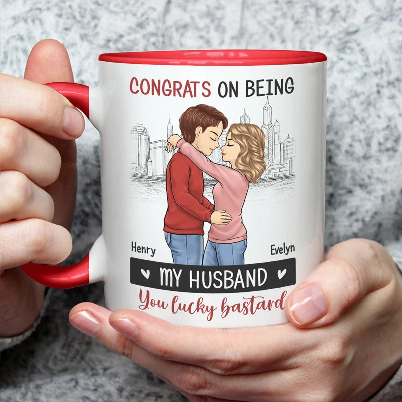You Are The Best Husband - Couple Personalized Custom Accent Mug - Christmas Gift For Husband Wife, Anniversary - Image 3