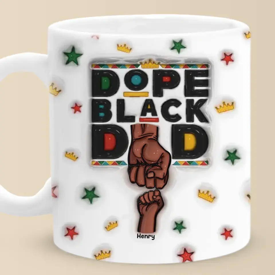 You Are The Best To Our Family - Family Personalized Custom 3D Inflated Effect Printed Mug - Father's Day, Gift For Dad, Grandpa - Image 2