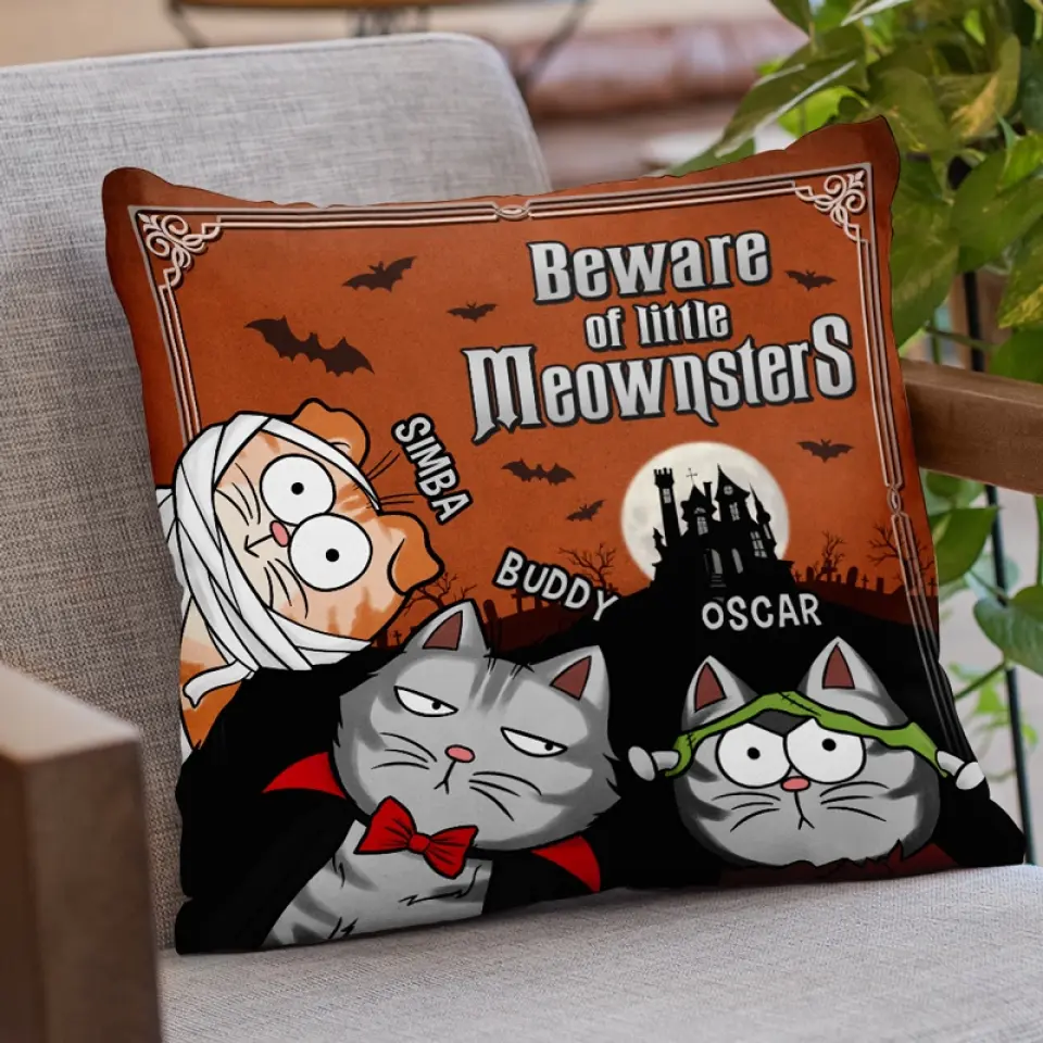 You Better Know Who Rule The House - Cat Personalized Custom Pillow - Halloween Gift For Pet Owners, Pet Lovers - Image 3