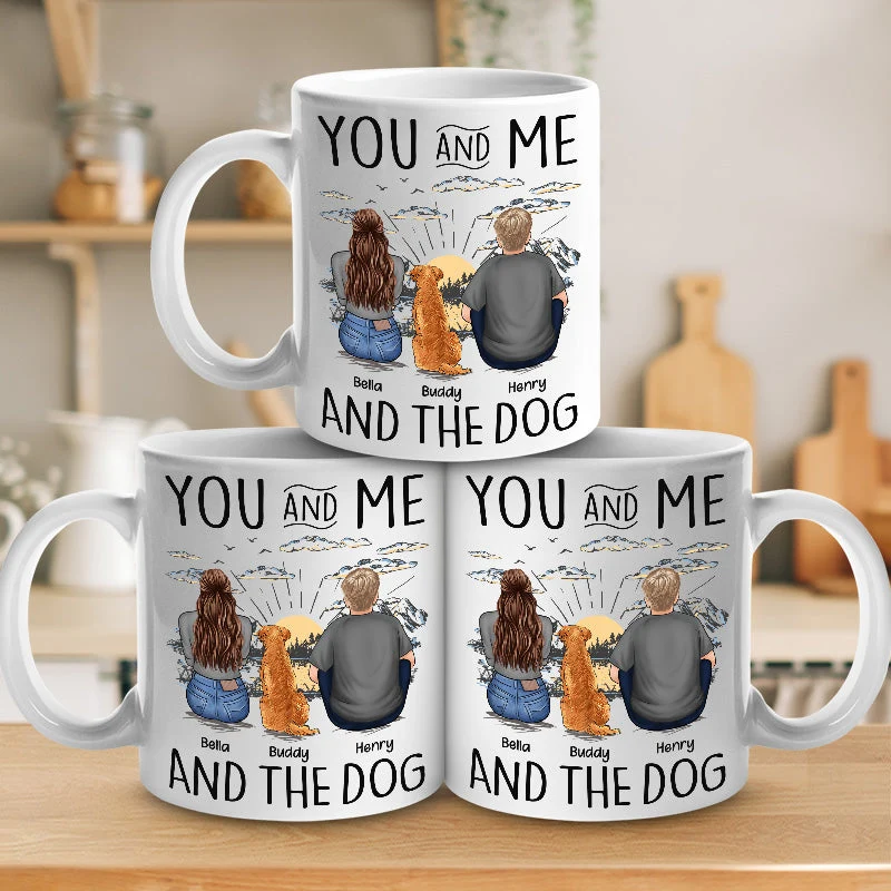 You, Me & The Dogs - Dog Personalized Custom Mug - Gift For Pet Owners, Pet Lovers - Image 3