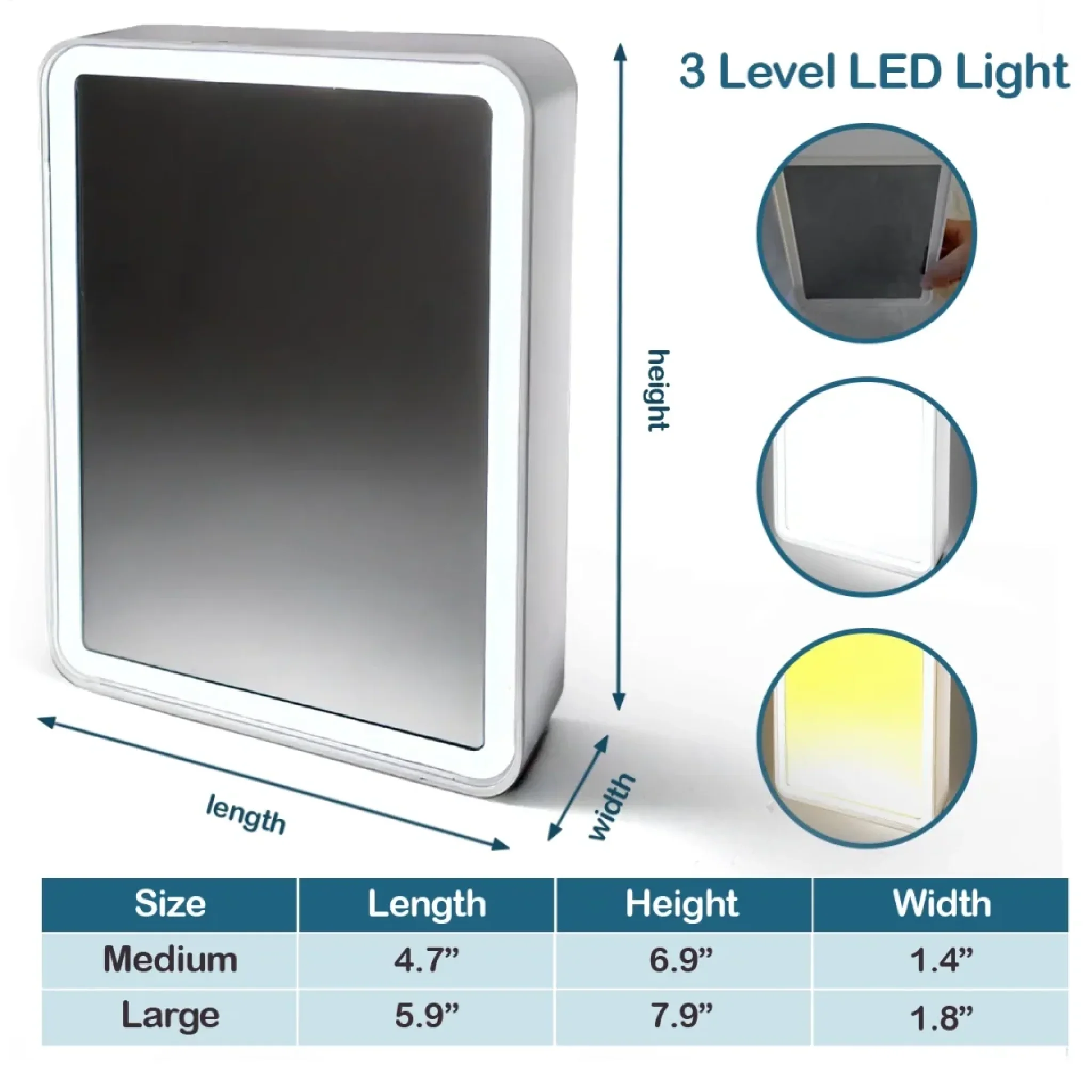 Your Light Will Always Shine In My Heart - Memorial Personalized Custom LED Mirror Frame Lamp - Sympathy Gift For Family Members - Image 5