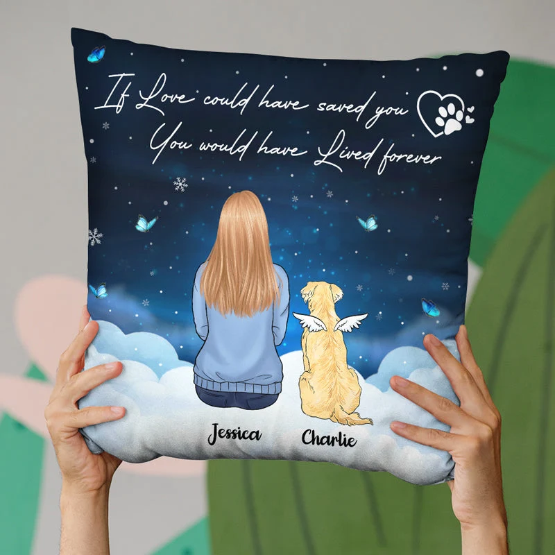 Your Spirit Is Always With Me - Memorial Personalized Custom Pillow - Christmas Gift, Sympathy Gift For Pet Owners, Pet Lovers - Image 3