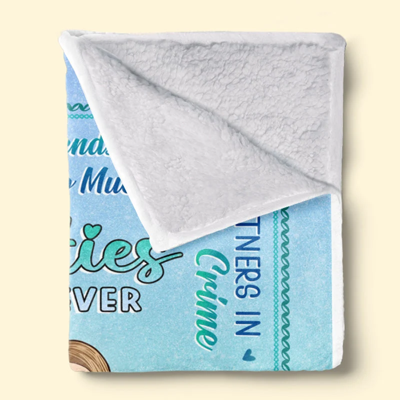 You're My Weirdo - Bestie Personalized Custom Blanket - Christmas Gift For Best Friends, BFF, Sisters - Image 3