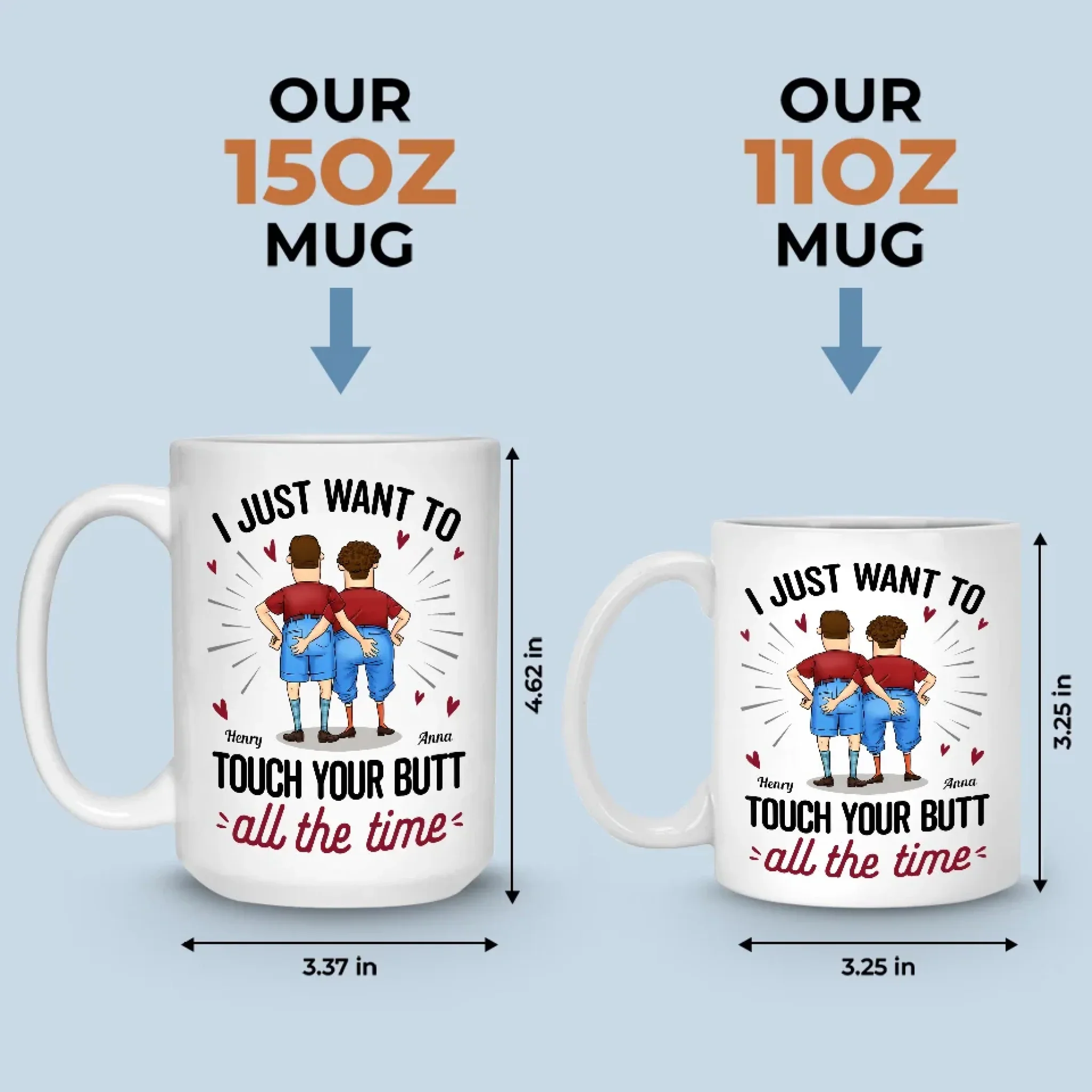 You’re The Best Part Of My Every Day - Couple Personalized Custom Mug - Gift For Husband Wife, Anniversary - Image 5