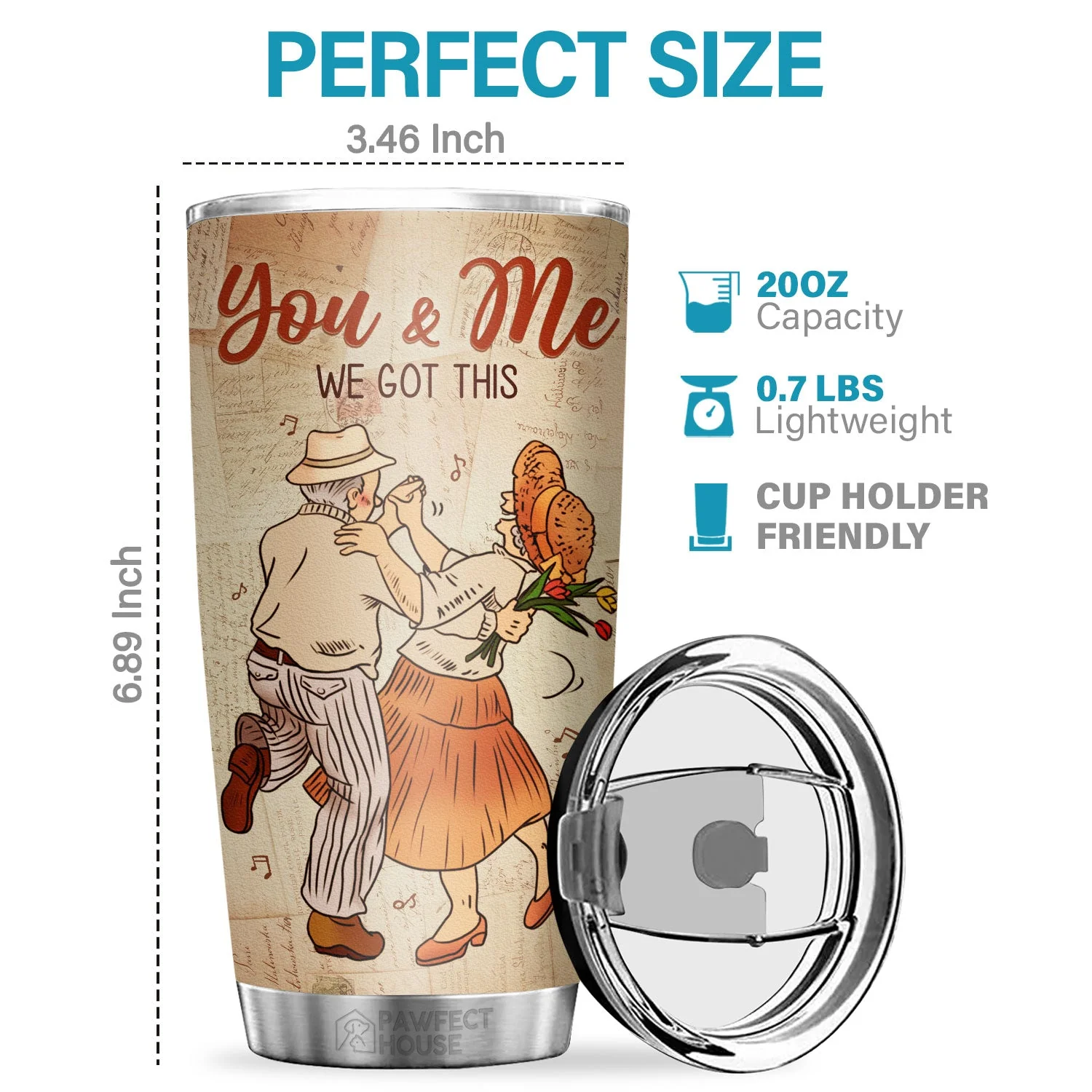 You & Me We Got This You're The Best Thing That Ever Happened To Me - Tumbler - To My Wife, Gift For Wife, Anniversary, Engagement, Wedding, Marriage Gift - Image 2