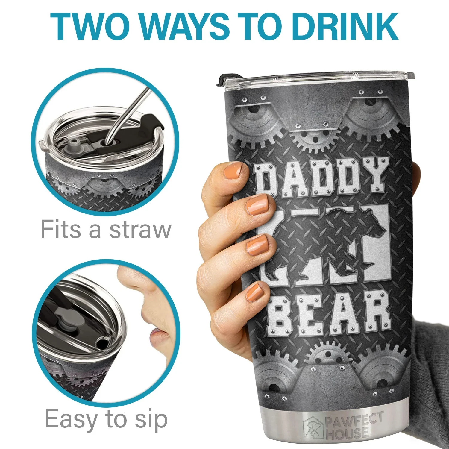 You're The Man Dad The Old Man But Still The Man - Tumbler - To My Dad, Gift For Dad, Dad Gift From Daughter And Son, Birthday Gift For Dad - Image 3